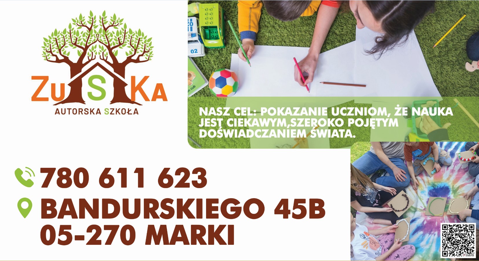 ZUSKA - autorska szkoła i strefa terapii w Markach - nauka MARKI nauka MARKI